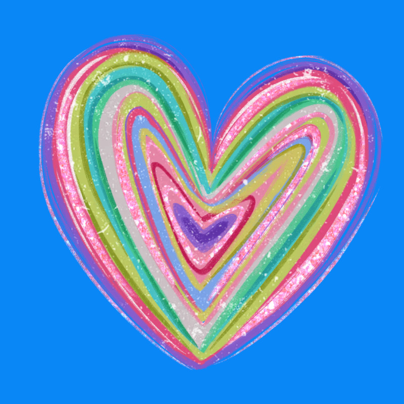 Valentine's Day Colorful Heart Zipper Hoodie by MaliasSmallBusiness | Teevron