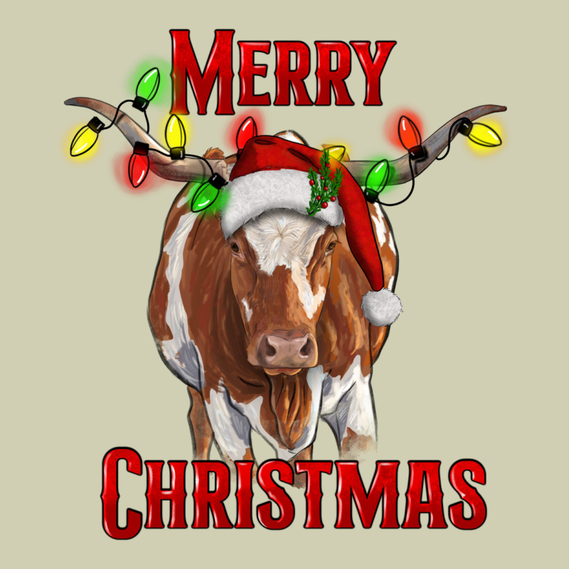 Merry Christmas Longhorn Cow Heavy Core Tee by RanaPortraitStore | Teevron