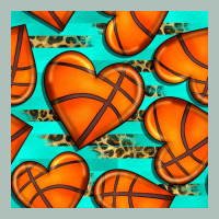 Basketball Hearts With Leopard Seamless Pattern Heavyweight Hoodie | Teevron