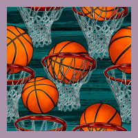 Basketball Hoop Seamless Pattern Heavyweight Hoodie | Teevron