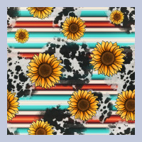 Serape Cowhide Sunflowers Seamless Pattern 12inch Long Sleeve Tee | Teevron