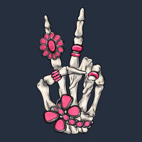 Pink Gemstone Peace Skeleton Hand Zipper Hoodie | Teevron