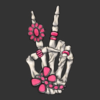 pink gemstone peace skeleton hand | Teevron