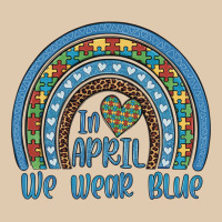 In April We Wear Blue Autism Awareness Leopard Rainbow Classic Tee | Teevron