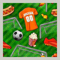 Soccer Ball Uniform And Shoes Seamless Pattern Heavyweight Hoodie | Teevron