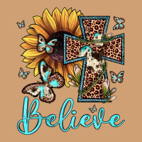 Believe Leopard Cross Sunflower Butterfly Vintage Tee | Teevron