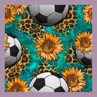 Soccer Balls And Sunflowers With Leopard And Gemstone Seamless Pattern Heavyweight Hoodie | Teevron