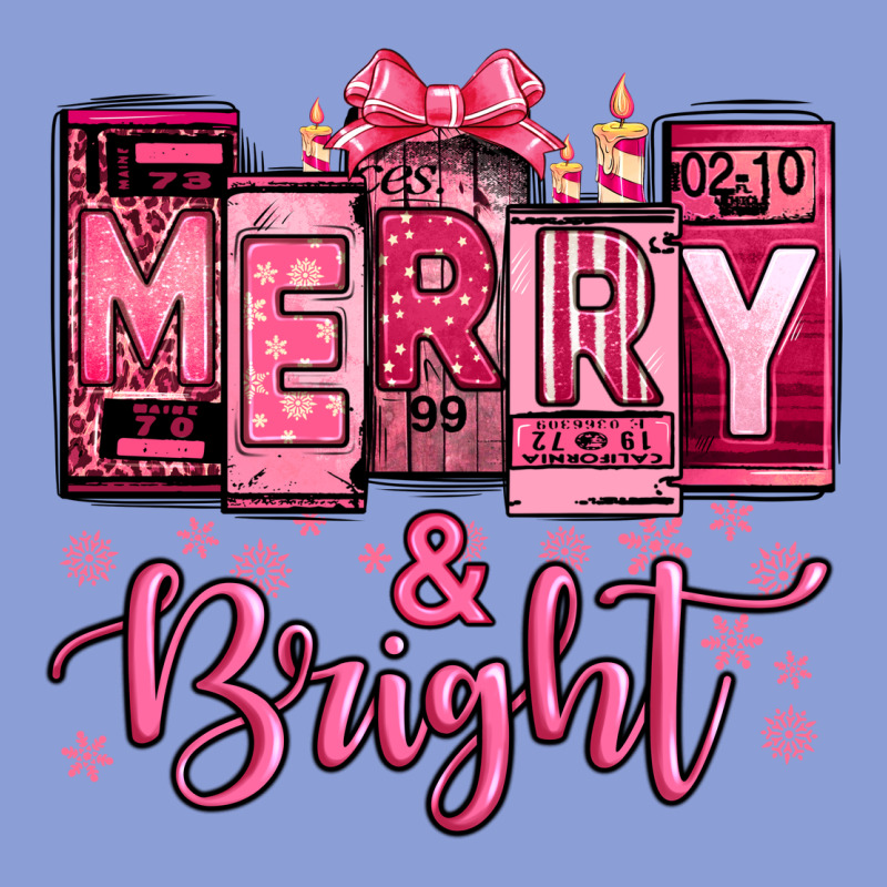 Merry And Bright Pink Christmas Long Sleeve Tee by Jasminsmagicworld | Teevron