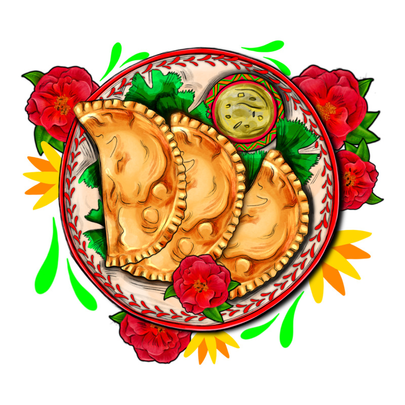 Empanadas Plate And Roses Classic Tee by AdoDesignShop | Teevron