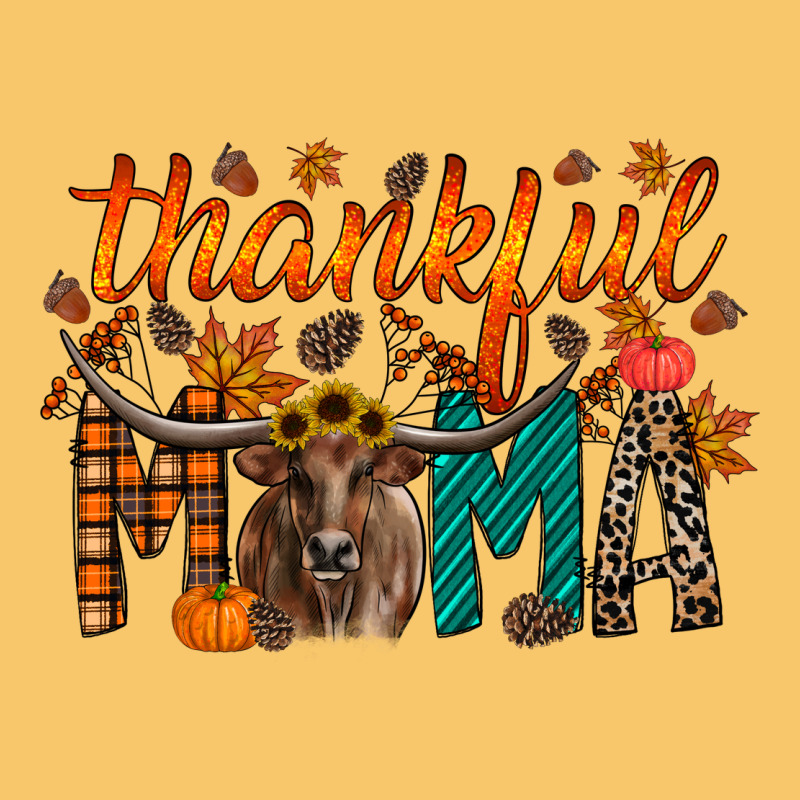Thankful Mama Longhorn Vintage Hoodie by RacoonDesign | Teevron