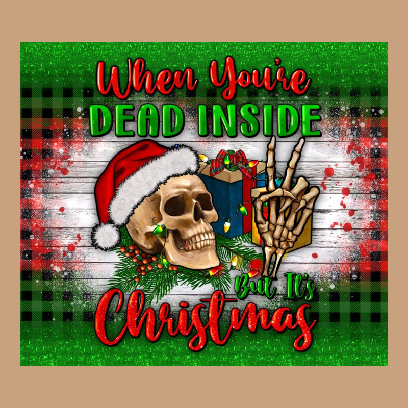 When You’re Dead Inside But It's Christmas Tumbler Vintage Tee by BundleAndBundleShop | Teevron