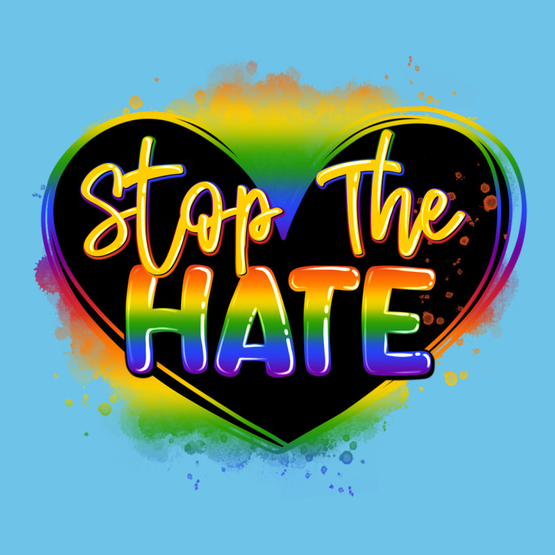Stop The Hate Pride Lgbtq Heart Premium Sweatshirt by LillyAllenDesigns | Teevron