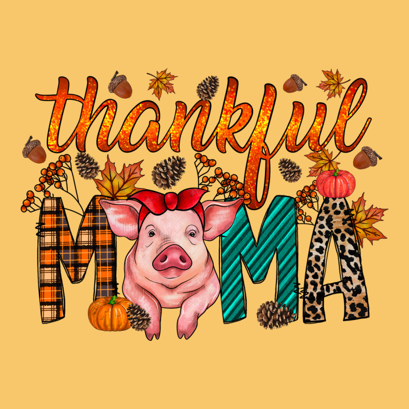 Thankful Mama Pig Vintage Hoodie by RacoonDesign | Teevron