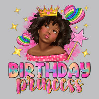 Birthday Princess With Afro Girl Long Sleeve Tee | Teevron