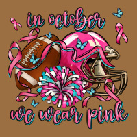 In October We Wear Pink Football Vintage Tee | Teevron