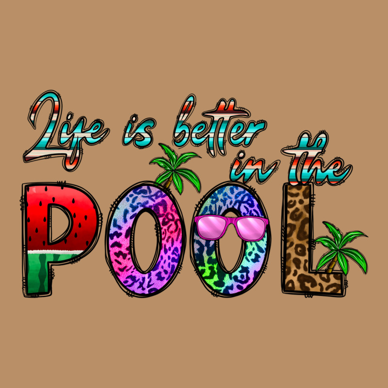 Life Is Better İn The Pool Vintage Hoodie by CowhideDigitalArt | Teevron