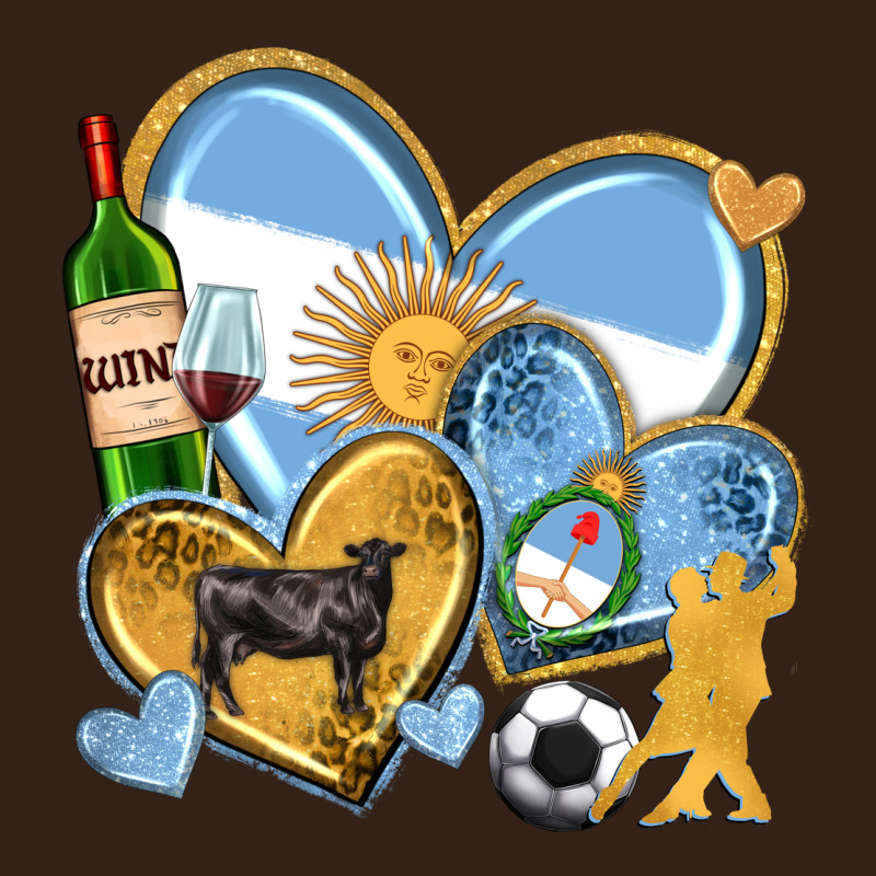 Argentina  Hearts Heavy Core Tee by texasbilliewilder | Teevron