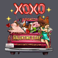 Valentine's Day Truck Farm Animals Cupid Xoxo Vintage Hoodie | Teevron