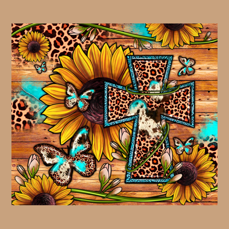 Cross Sunflower Butterfly Vintage Tee by JahusDesignShop | Teevron