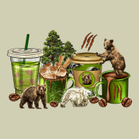 Bear Coffee Cups Heavy Core Tee | Teevron