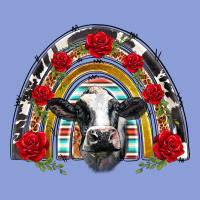 Black And White Baby Cow Floral Rose Rainbow Long Sleeve Tee | Teevron