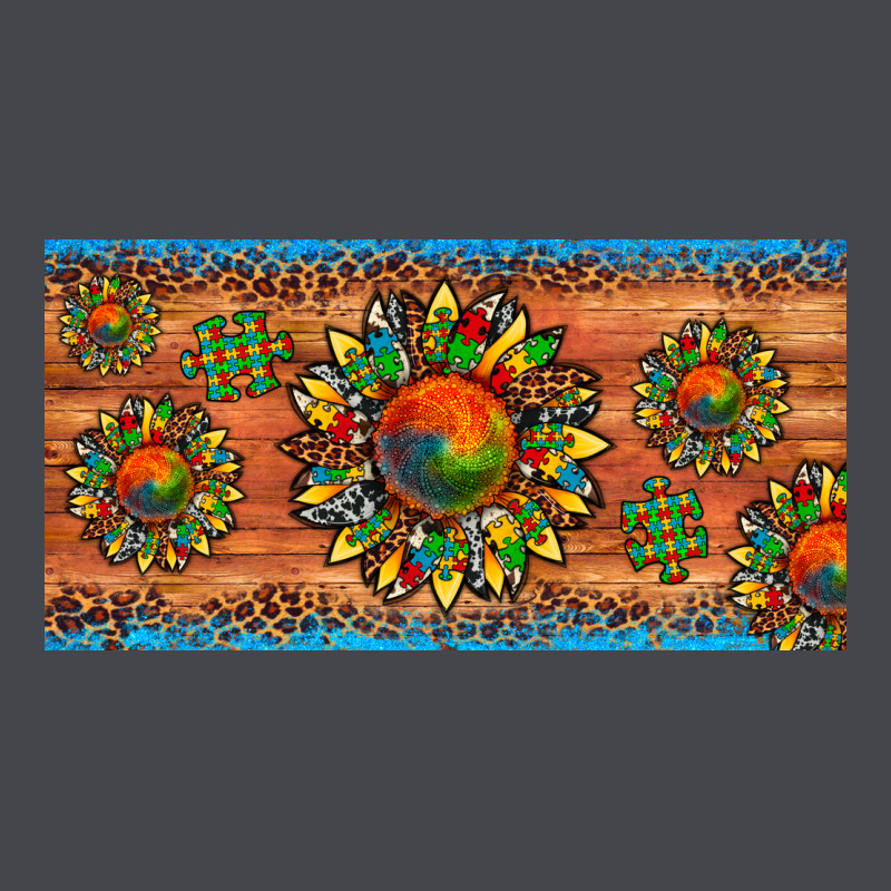Autism Awareness Sunflower Puzzle License Plate Classic Tee by Artiststas | Teevron