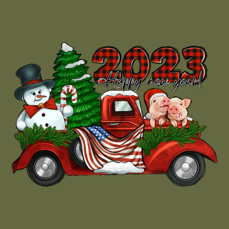 Happy New Year Truck 2023 Long Sleeve Tee by Jasminsmagicworld | Teevron