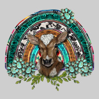 Turquoise Gemstones Brown Baby Cow  Rainbow Premium Tee | Teevron