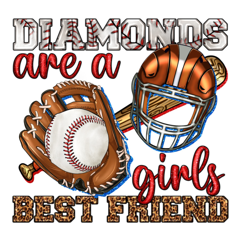 Diamonds Are A Girls Best Friend Baseball Premium Tee by texasbilliewilder | Teevron