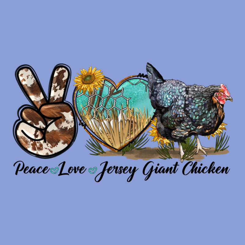 Peace Love Jersey Giant Chicken Long Sleeve Tee by LillyAllenDesigns | Teevron