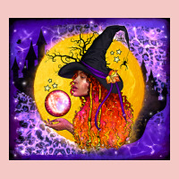 Witch With Crystal Ball Tumbler Urban Heavy Tee | Teevron