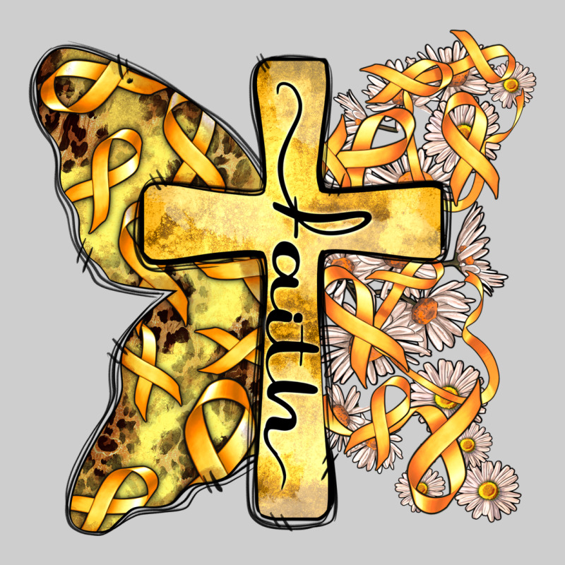 Faith Child Cancer Cross Premium Tee by Zillion Design Studio | Teevron