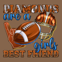 Diamonds Are A Girls Best Friend Football Premium Tee | Teevron