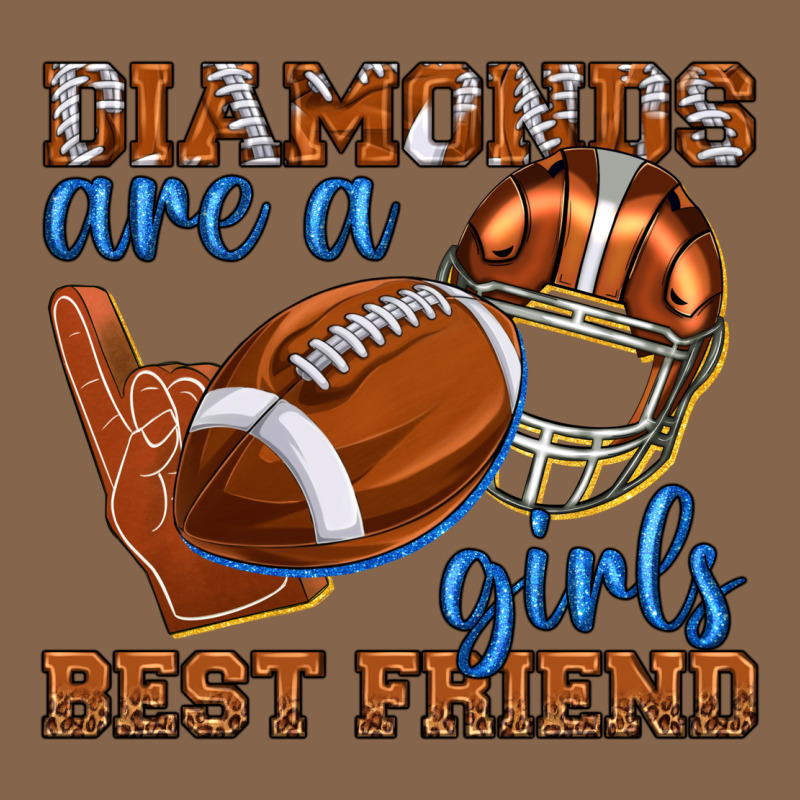 Diamonds Are A Girls Best Friend Football Premium Tee by texasbilliewilder | Teevron