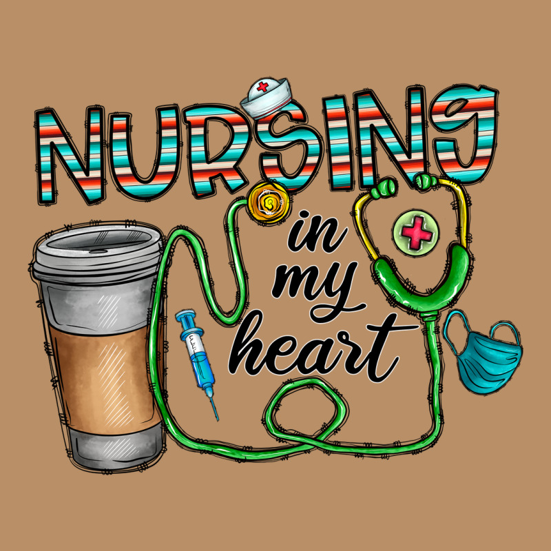 Nursing İn My Heart Vintage Hoodie by CowhideDigitalArt | Teevron