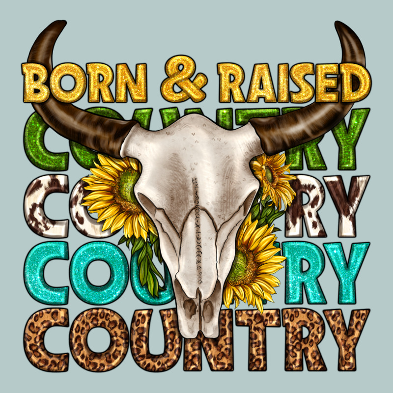 Born And Raised Country Western Heavy Core Tee by texasbilliewilder | Teevron