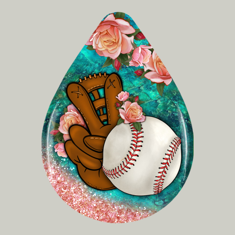 Baseball And Western Roses Teardrop  3 Heavyweight Hoodie by BundleAndBundleShop | Teevron