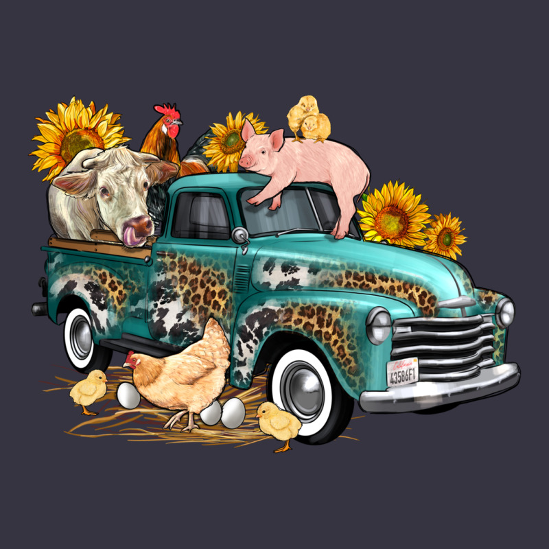 Western Farm Truck Coop Animals Farm Animals Vintage Hoodie by FaDigitalArtStudio | Teevron