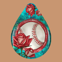 Baseball And Western Roses Teardrop  7 Heavyweight Hoodie | Teevron