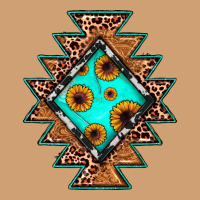 Aztec Leopard Turquoise Sunflower Vintage Tee | Teevron