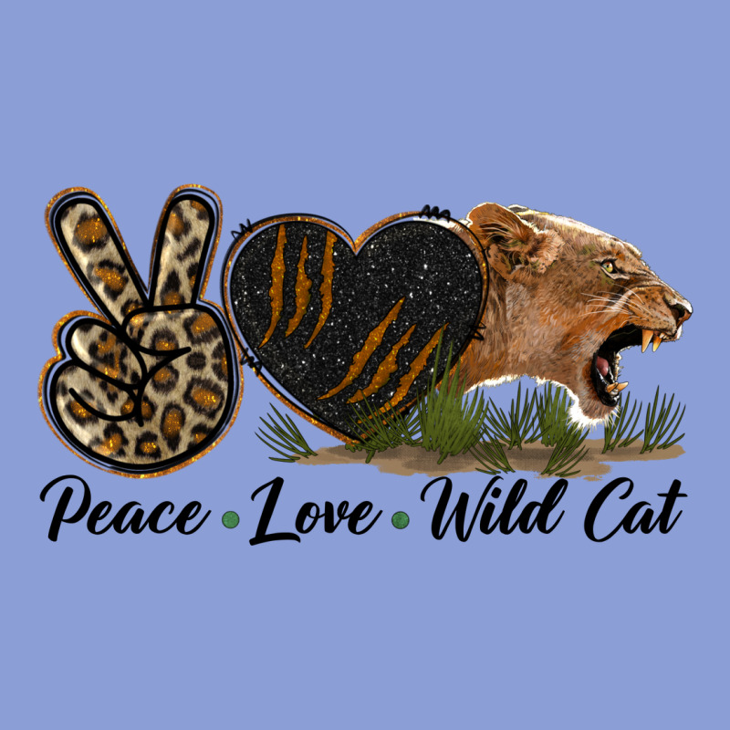 Peace Love Wild Cat Head Long Sleeve Tee by LillyAllenDesigns | Teevron