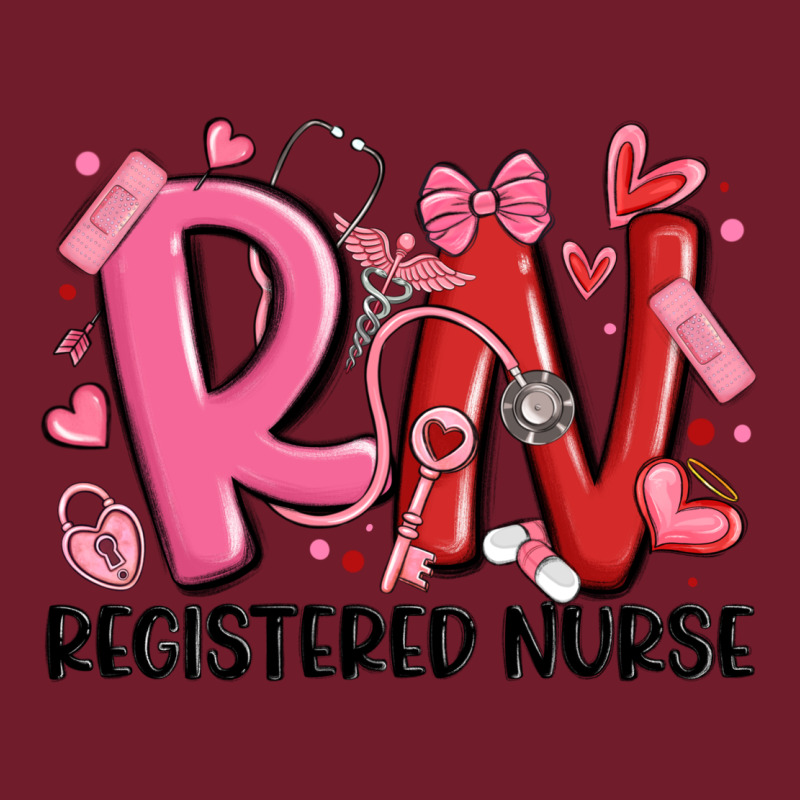 Rn Registered Nurse Valentines Day Zipper Hoodie by MaliasSmallBusiness | Teevron
