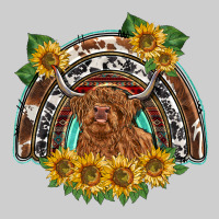 Scottish Calf Sunflowers Rainbow Premium Tee | Teevron