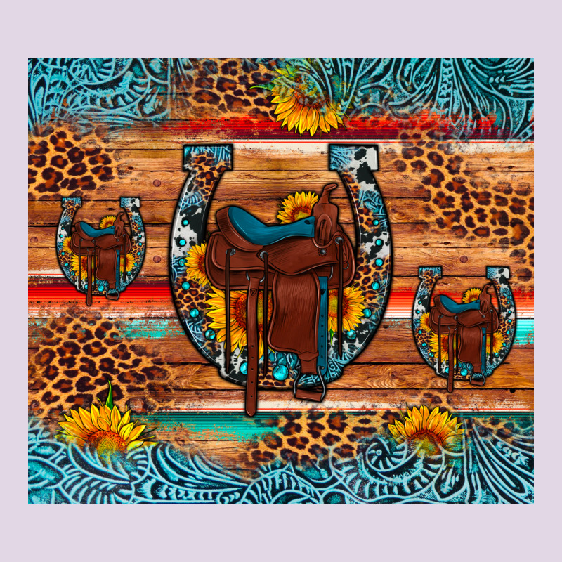 Saddle Horseshoe Leopard Sunflower Classic Tee by Artiststas | Teevron