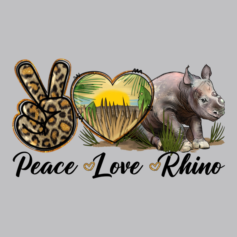 Peace Love Rhino Long Sleeve Tee by LillyAllenDesigns | Teevron