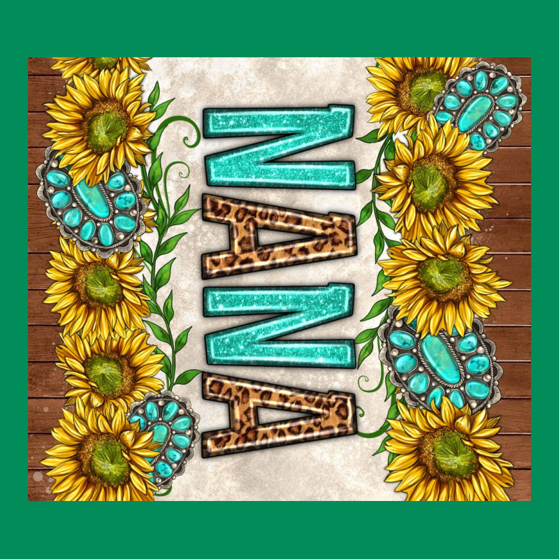 Nana Sunflowers And Turquoise Gemstones Urban Hoodie by TumblerDesignByShophia | Teevron