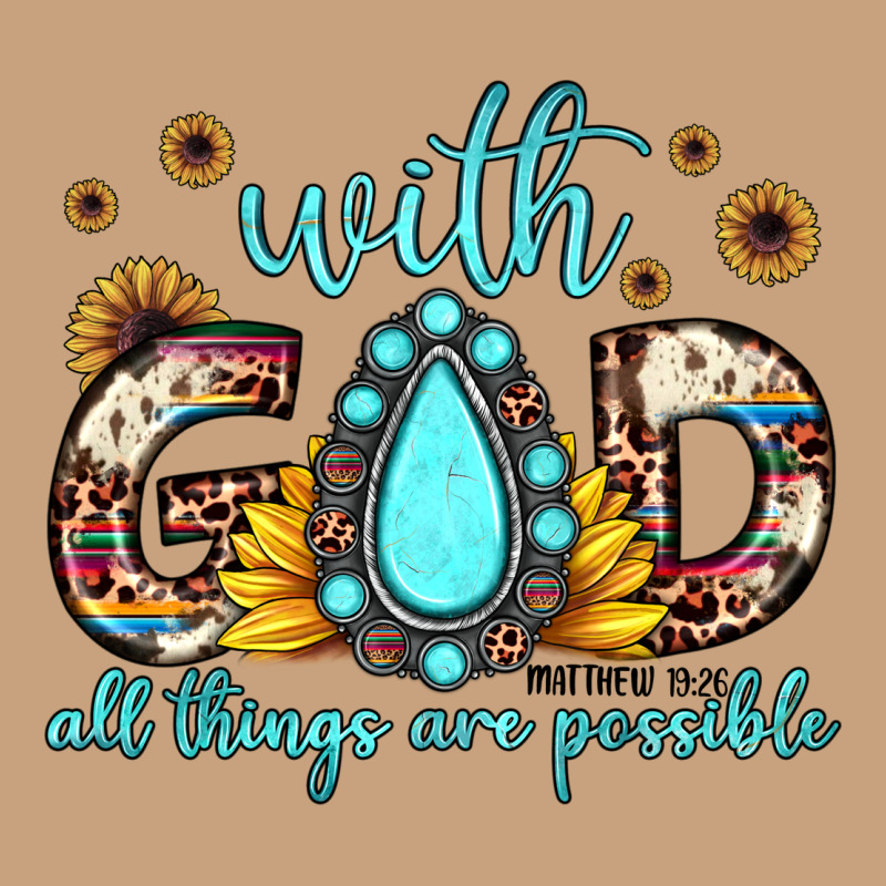 With God All Things Are Possible Matthew 19 26 Vintage Tee by JahusDesignShop | Teevron