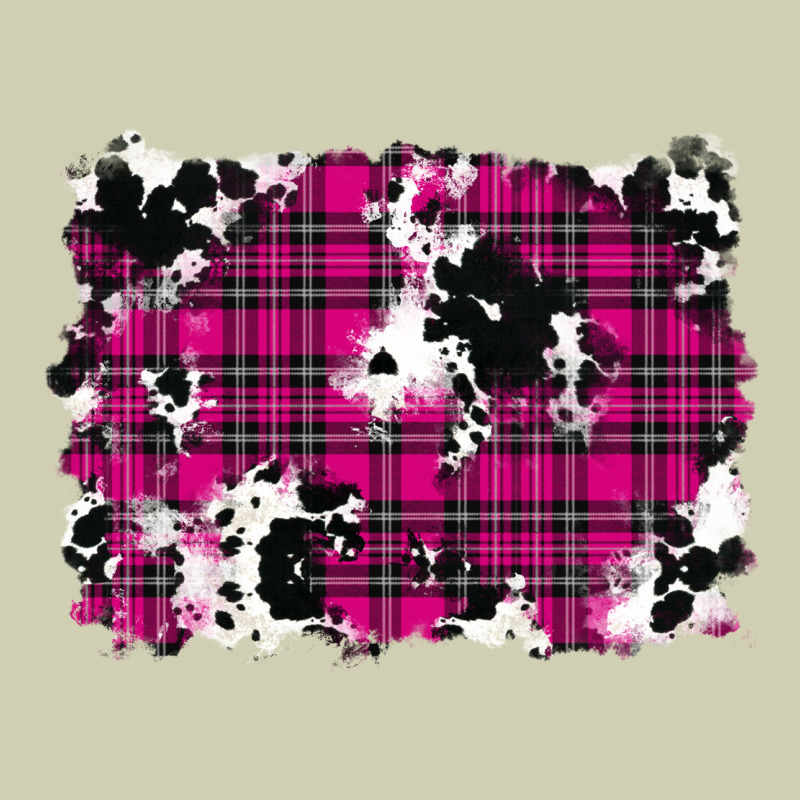 Pink Christmas Plaid Cowhide Pattern Background Heavy Core Tee by RanaPortraitStore | Teevron
