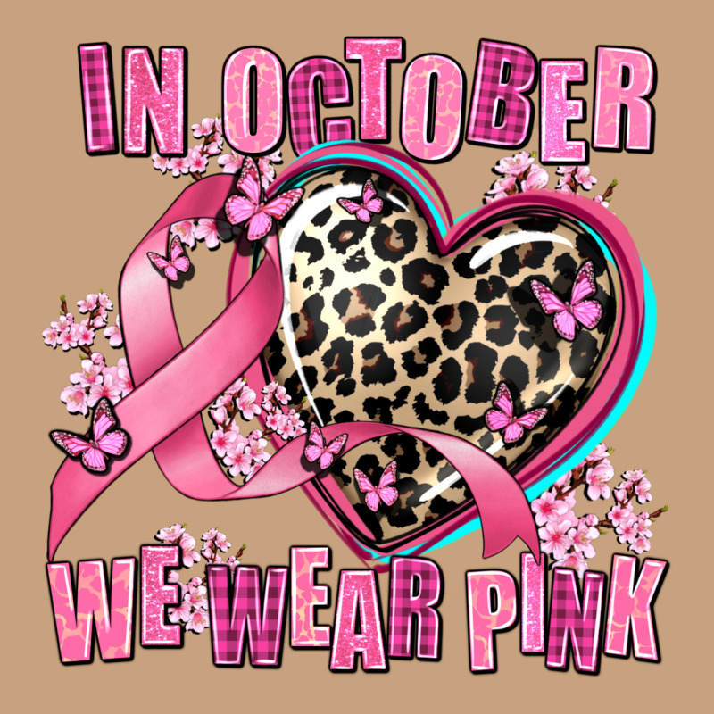 Western Leopard  In October We Wear Pink Heart Vintage Tee by AdoDesignShop | Teevron
