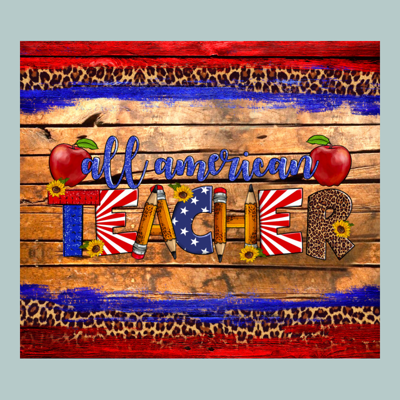 All American Teacher Tumbler Heavy Core Tee by Artiststas | Teevron